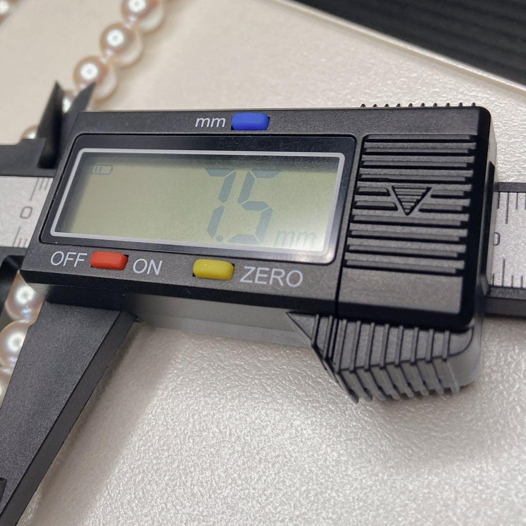 あこや本真珠 ネックレス イヤリング パール 約7.5〜8.0mm 大珠