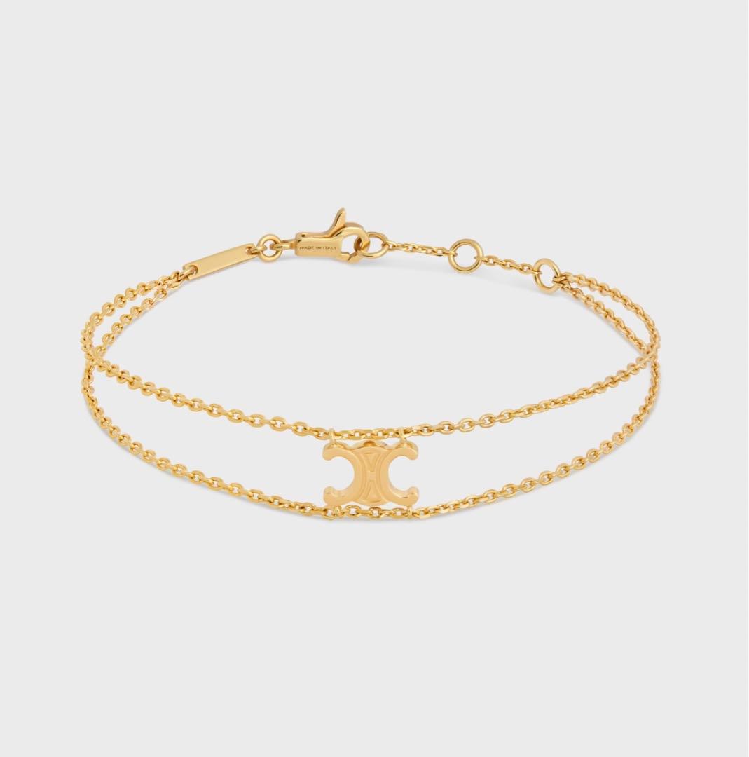 テテ V 着用 CELINE トリオンフ サスペンダー ブレスレット セリーヌ