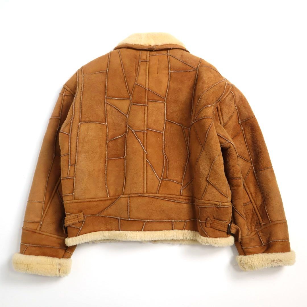 2点セット90s B3 ツギハギ 短丈 ムートン フライトジャケット - メルカリ