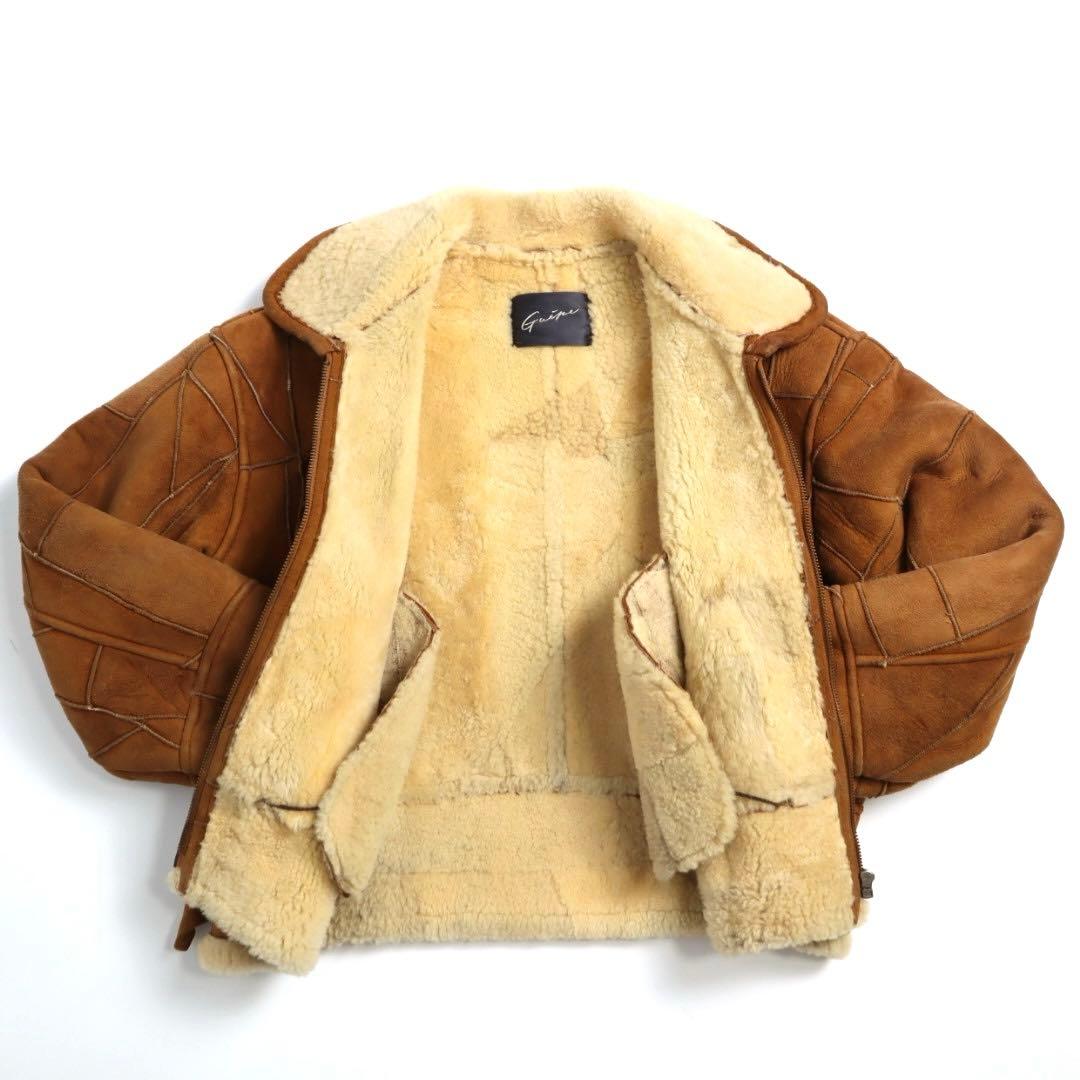 2点セット90s B3 ツギハギ 短丈 ムートン フライトジャケット - メルカリ