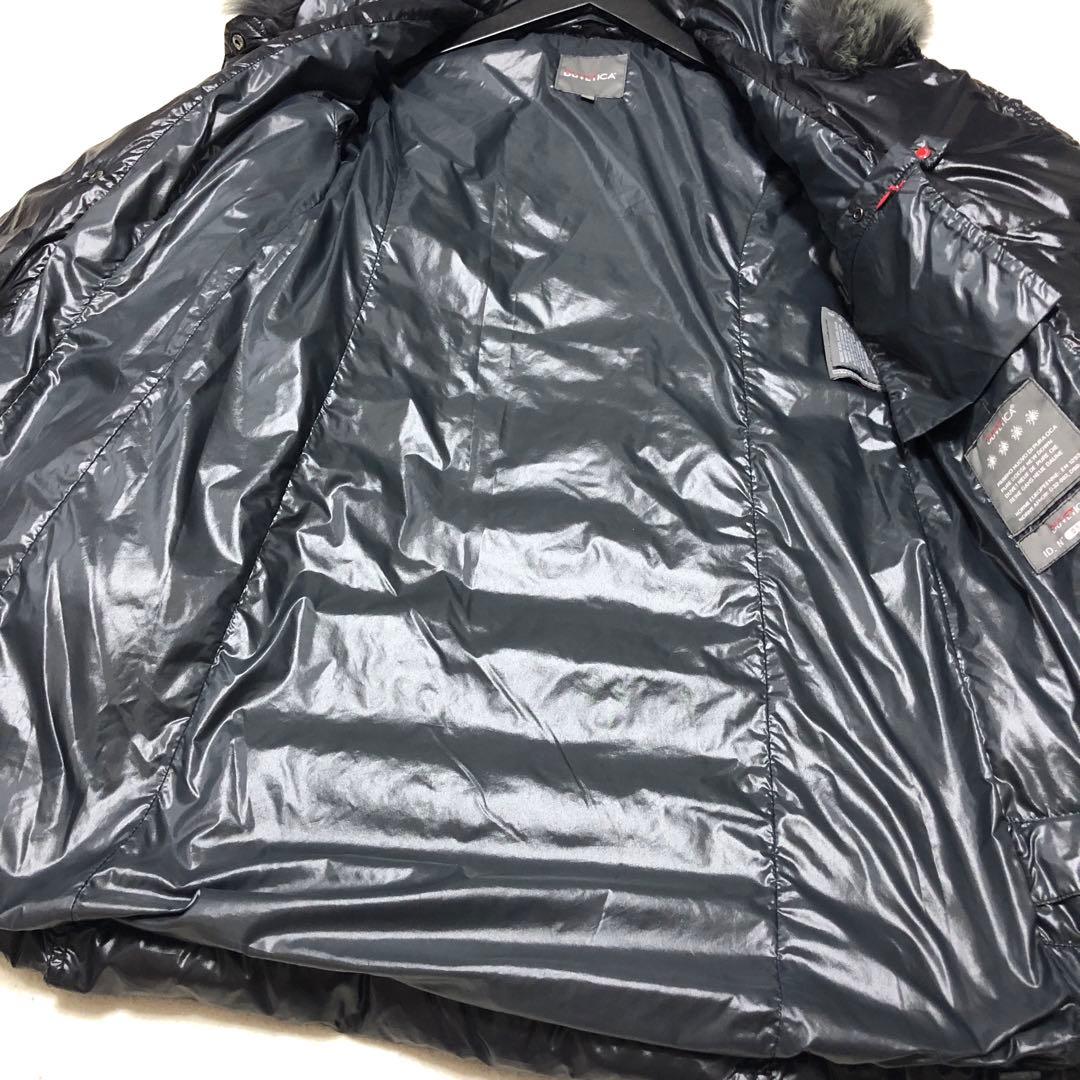 極美品 デュベティカ エフィラ ダウンコート フォックスファー 黒 40