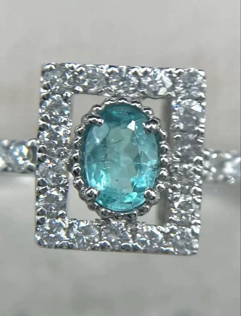 JK2☆高級 ブラジル産パライバ0.2ct D プラチナ リング GIA鑑付 - メルカリ