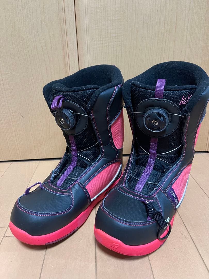 K2 スノーボードブーツ 22サイズ 子どもK2 スノーボードブーツ 黒 22
