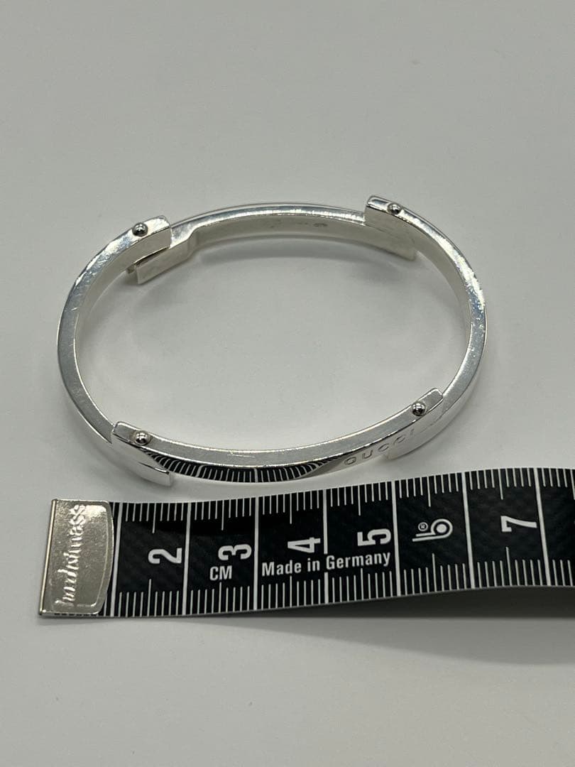 グッチ GUCCI バー プレート リンク ブレスレット SV925 希少 - メルカリ