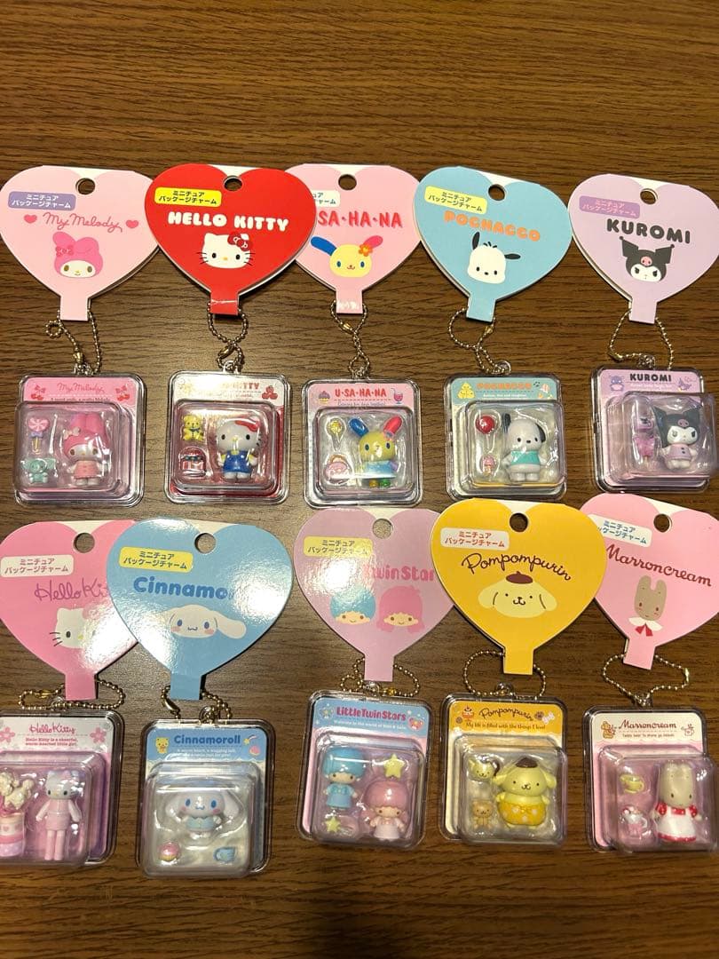 新品 サンリオミニチュアトイシリーズ パッケージチャーム 全10種