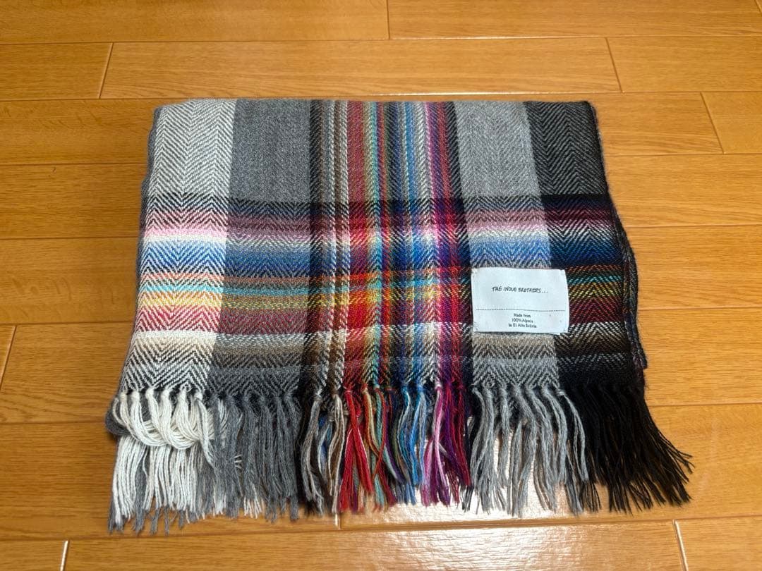 イノウエブラザーズ　チェックマフラー　アルパカ THE INOUE BROTHERS（ザイノウエブラザーズ）の「THE INOUE BROTHERS