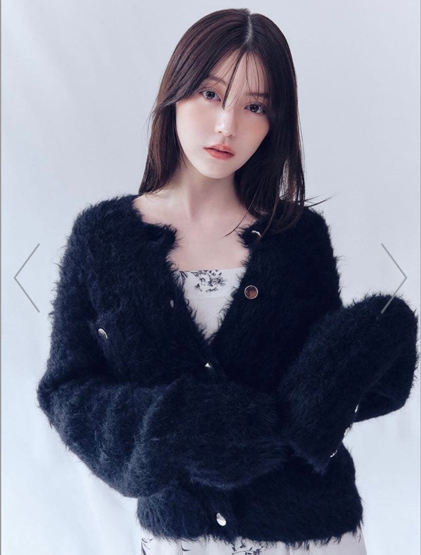 モヘアシャギーニットカーディガン FRAY I.D｜モヘアシャギーニットカーディガン | Rakuten Fashion(楽天