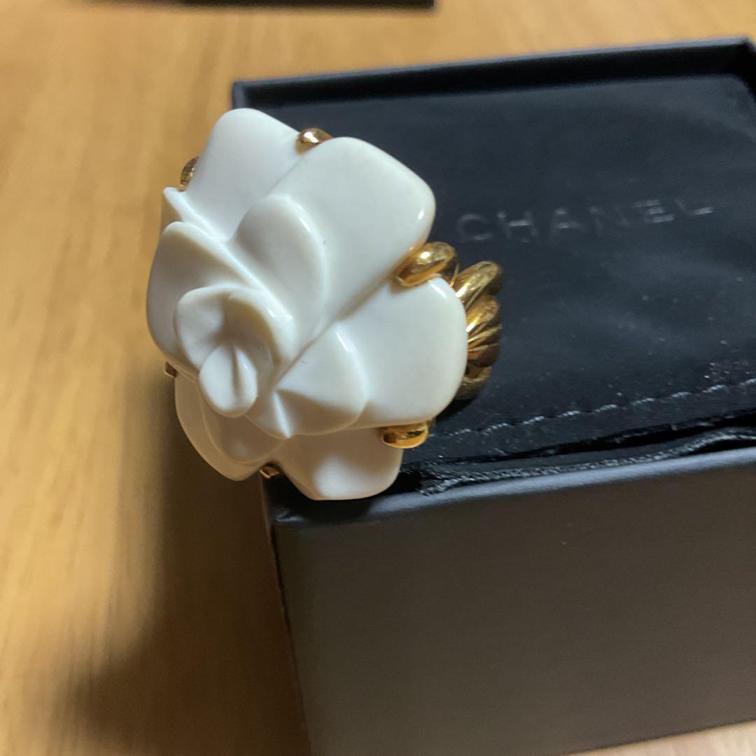 シャネル⭐︎CHANEL⭐︎カルセドニー カメリア リング カショロン