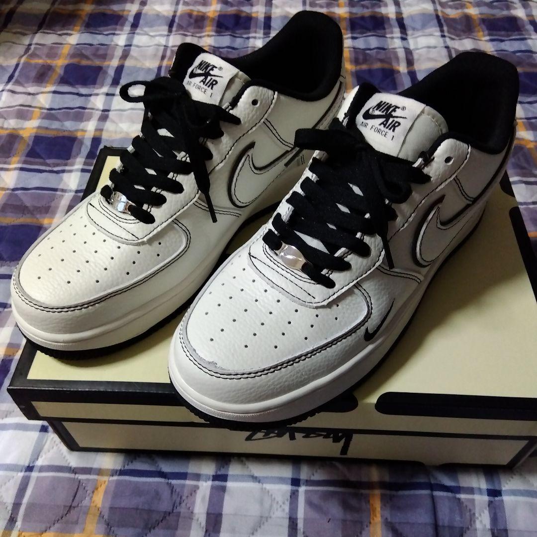 Nike Air Force 1 Stussy コラボ スニーカー白 s-l400.jpg