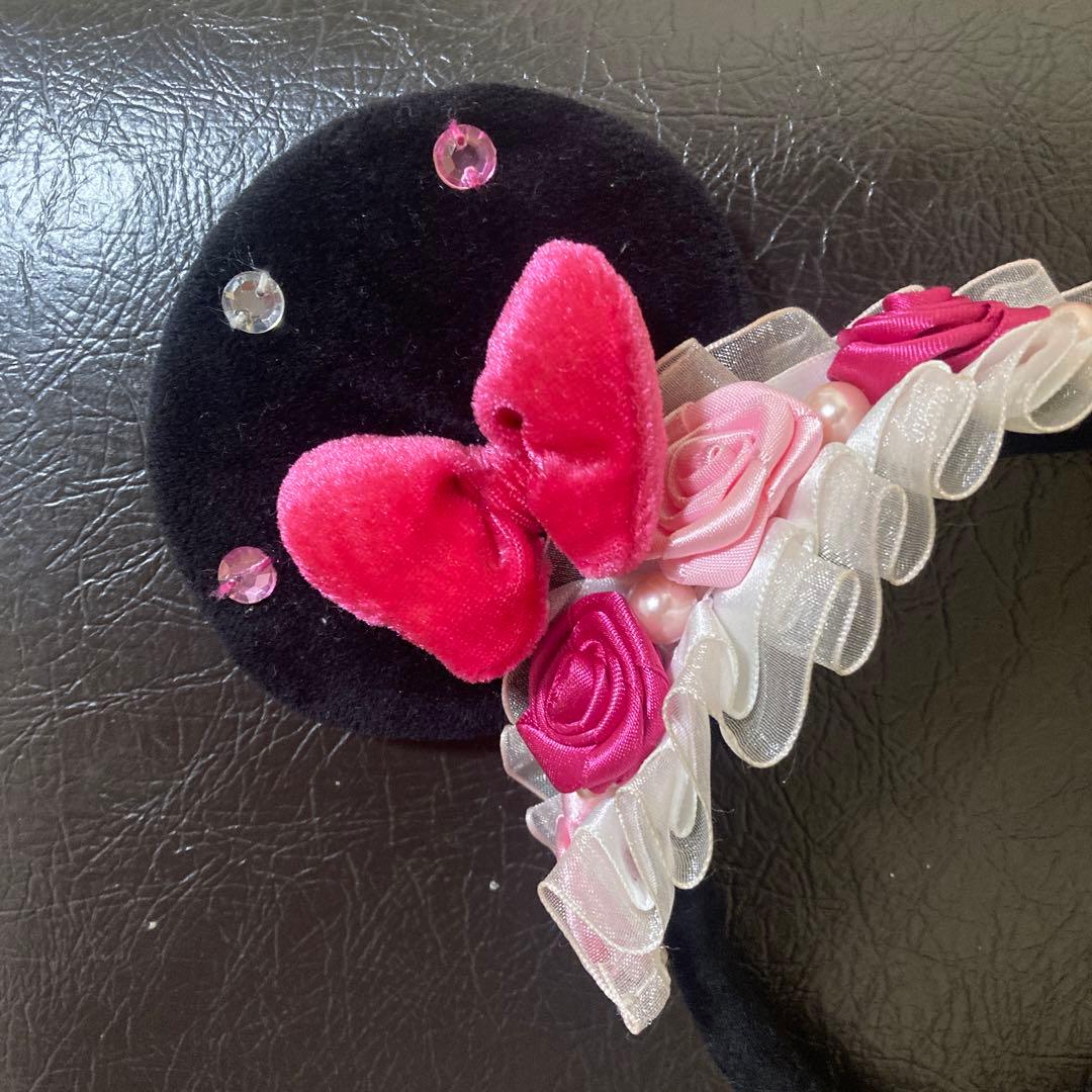 ディズニー カチューシャ ミニー 薔薇 ローズ フリル パルパルーザ