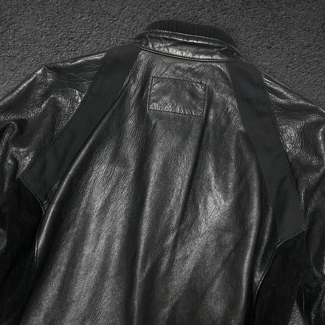 L.G.B. deer skin leather biker jacket