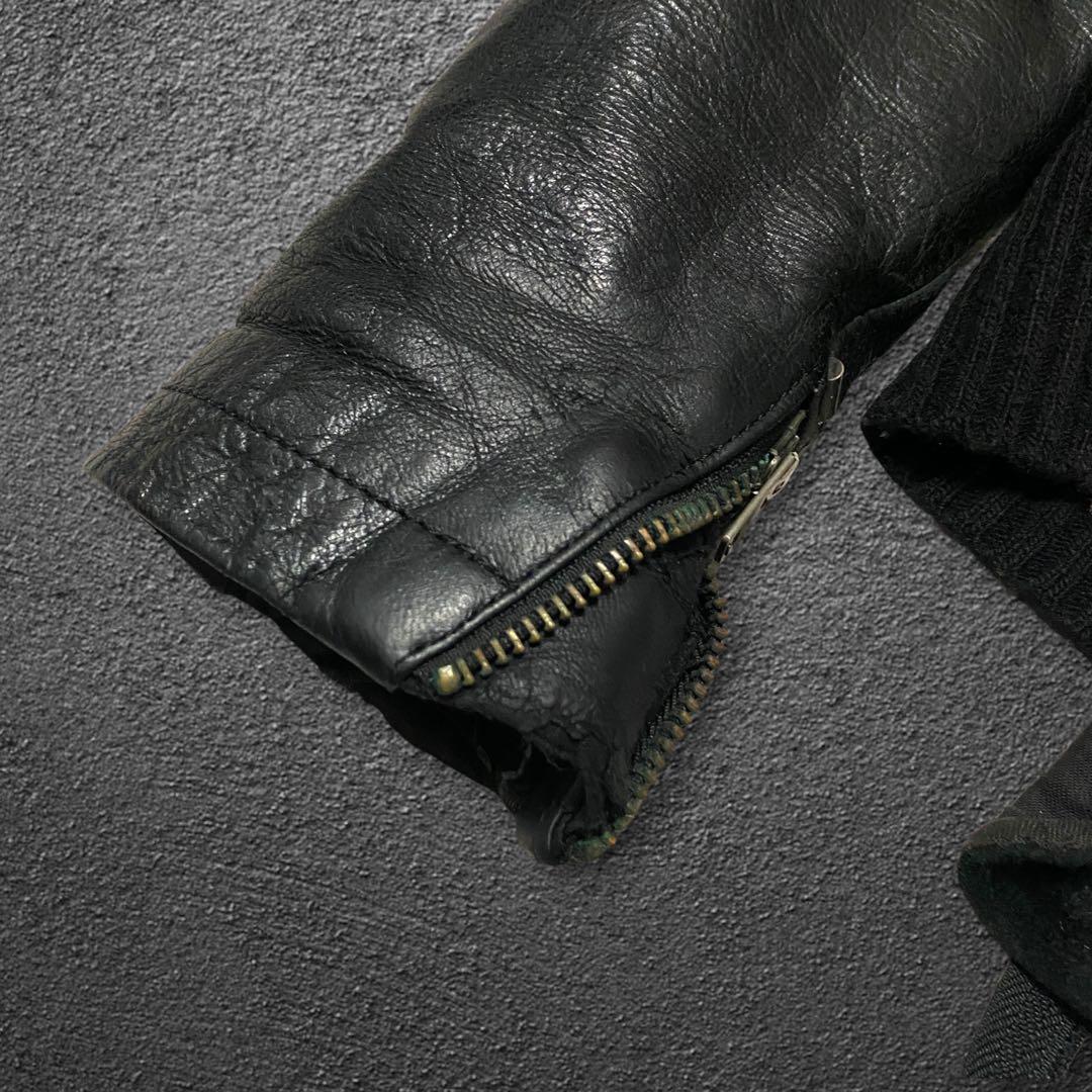 L.G.B. deer skin leather biker jacket