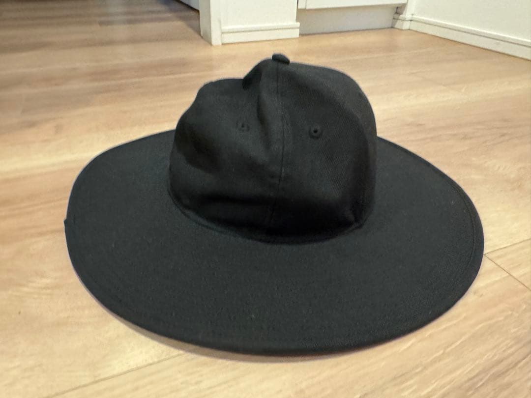 ニューエラ ブリムハット 7 1/4 57.7cm 黒 美品