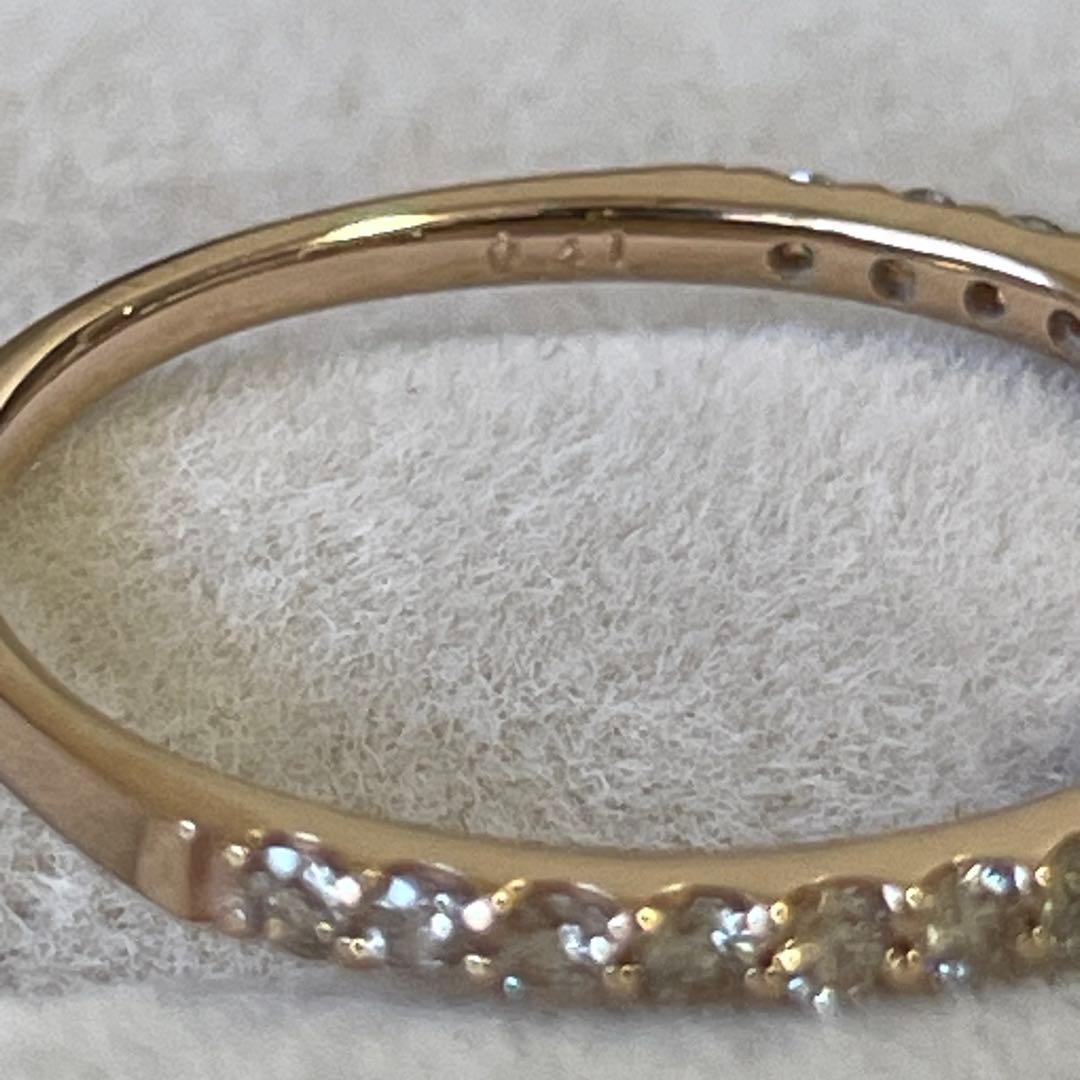 #12号♡K18♡0.41ct♡クローバーモチーフリング