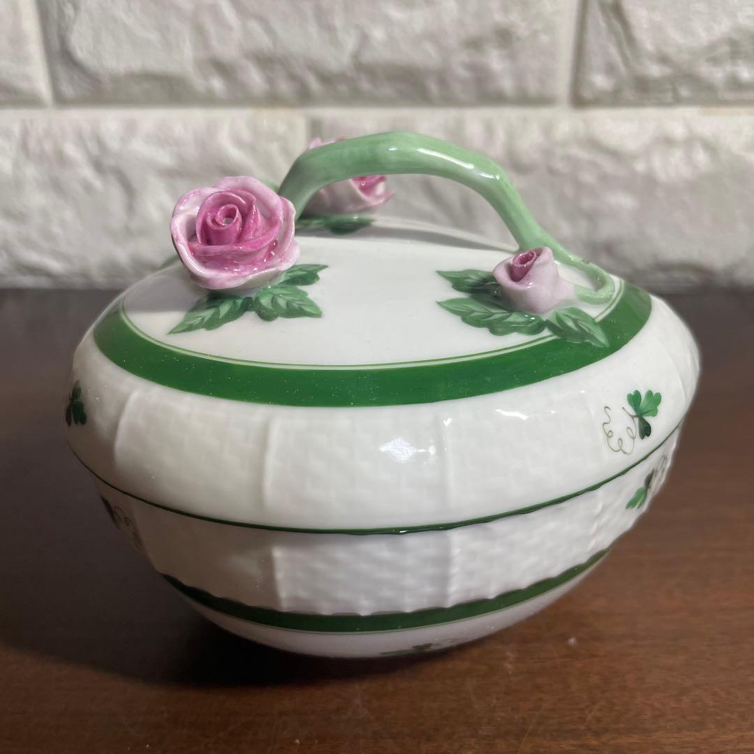 ヘレンド ウィーンの薔薇 ボンボニエール HEREND 小物入れ - メルカリ