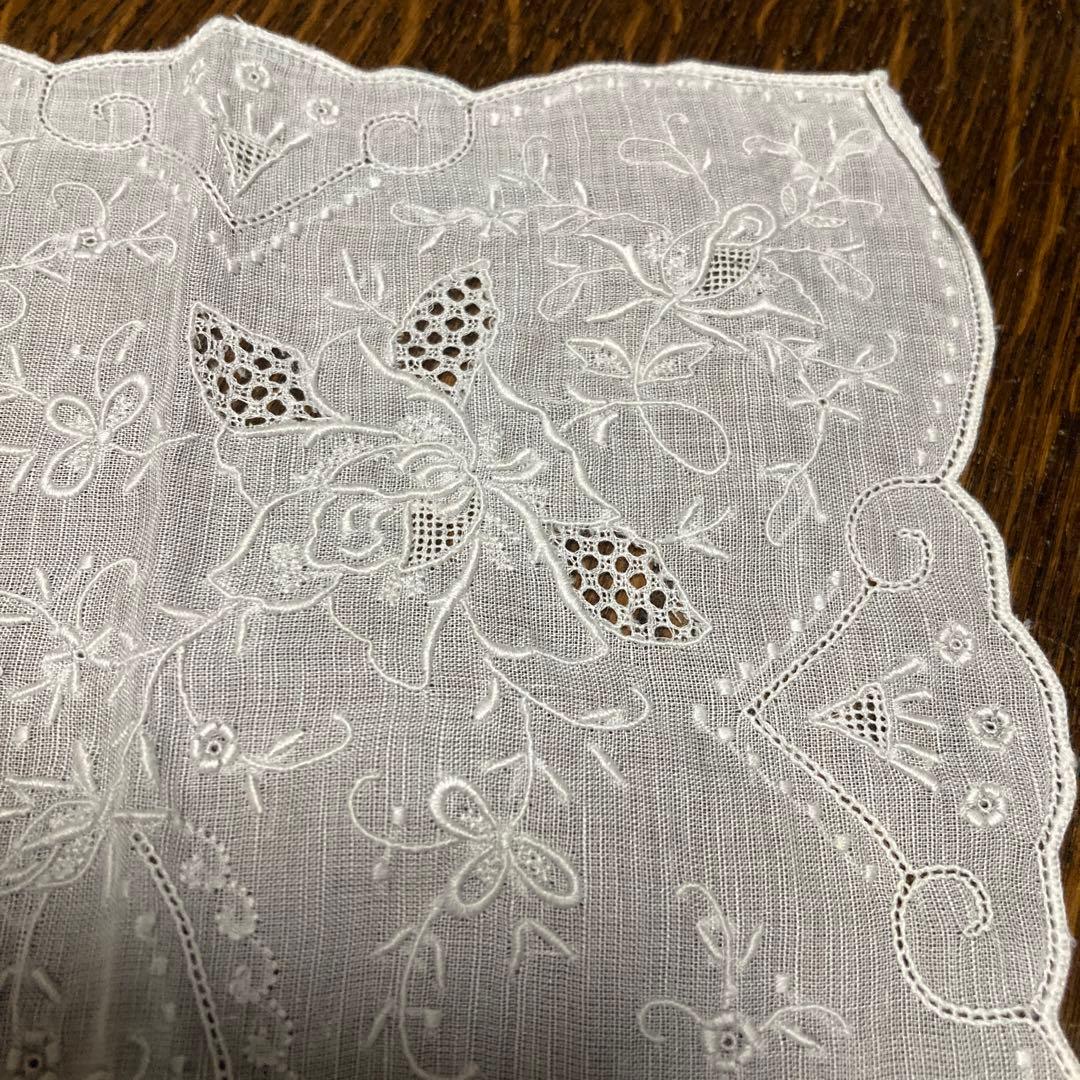 スワトウ 汕頭市 ヴィンテージ手刺繍ハンカチ - メルカリ