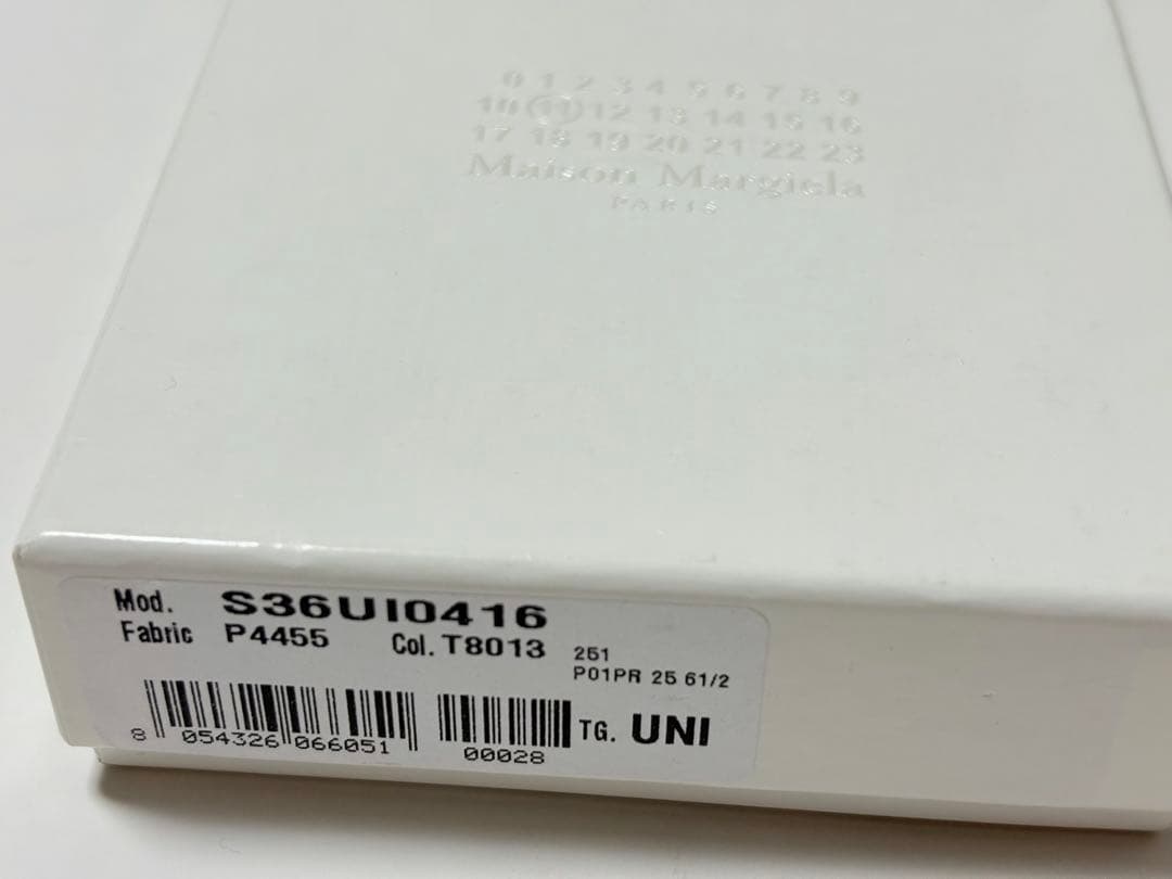 新品《 Maison Margiela 》スリーフォールド ウォレット ブラック