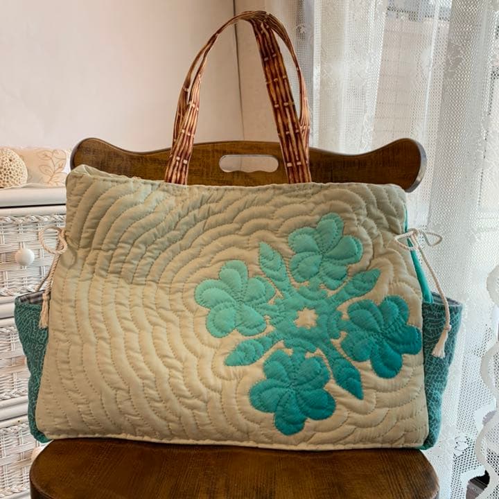 ハワイアンキルト バッグ ハンドメイド オーダー トラベルバッグ