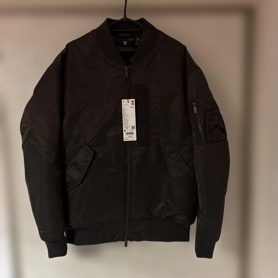 復刻UNIQLO +J MA-1ハイブリッドオーバージャケット グレー M グレーMユニクロ ＋J復刻ハイブリッドダウンオーバーサイズMA-1 新品