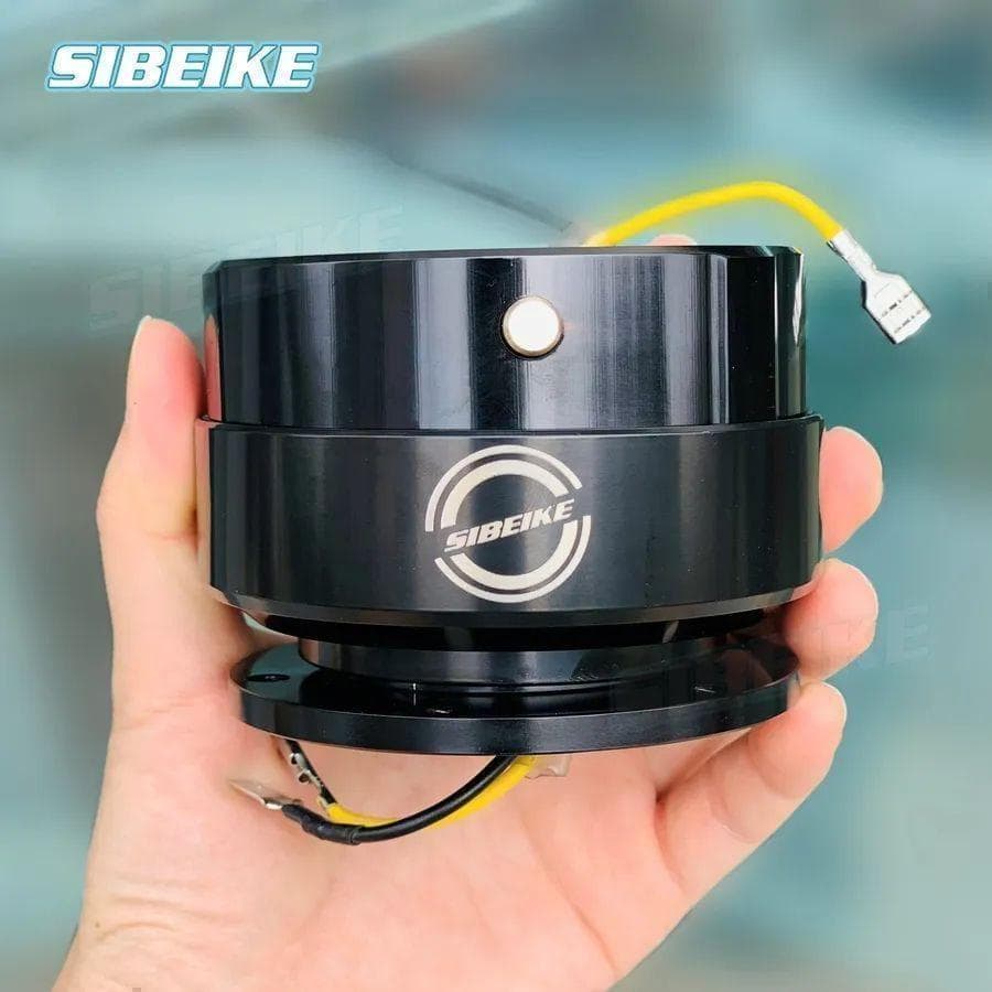 ブラック】SIBEIKE クイックリリース レンチン音鳴る ステアリング