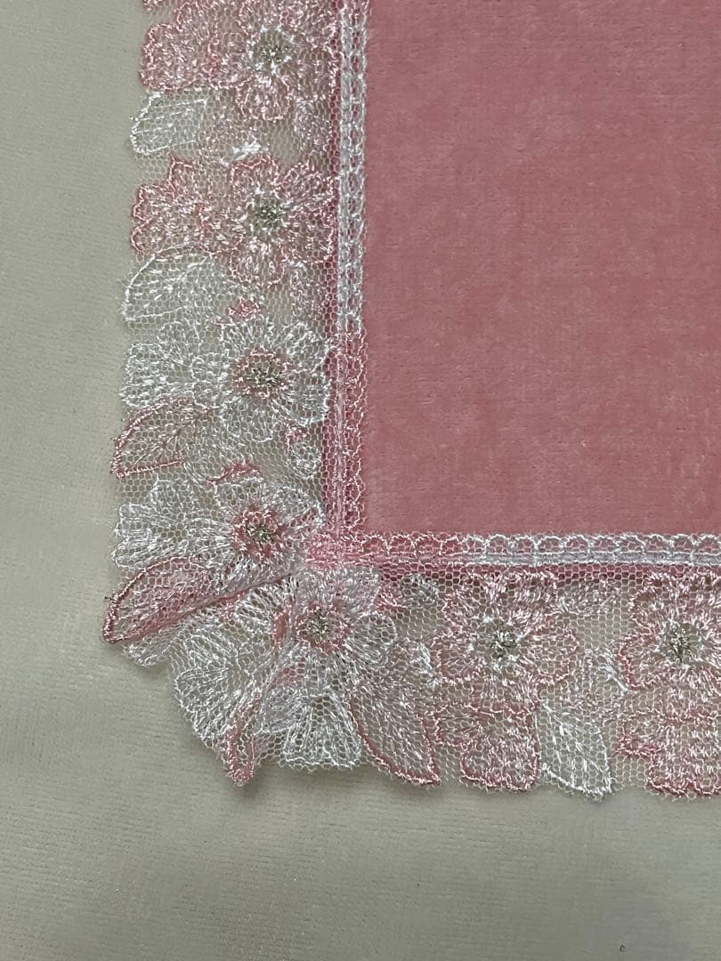 近沢レース ハンカチ 婦人画報別注 春爛漫 桜便り 桜ひらひら 5枚