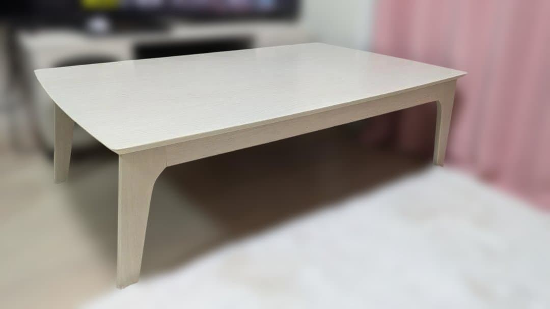 【ニトリ】ホワイト木製 長方形 大型 こたつテーブル ニトリ リビングコタツ こたつテーブル ホワイト 白 こたつ 【公式通販】