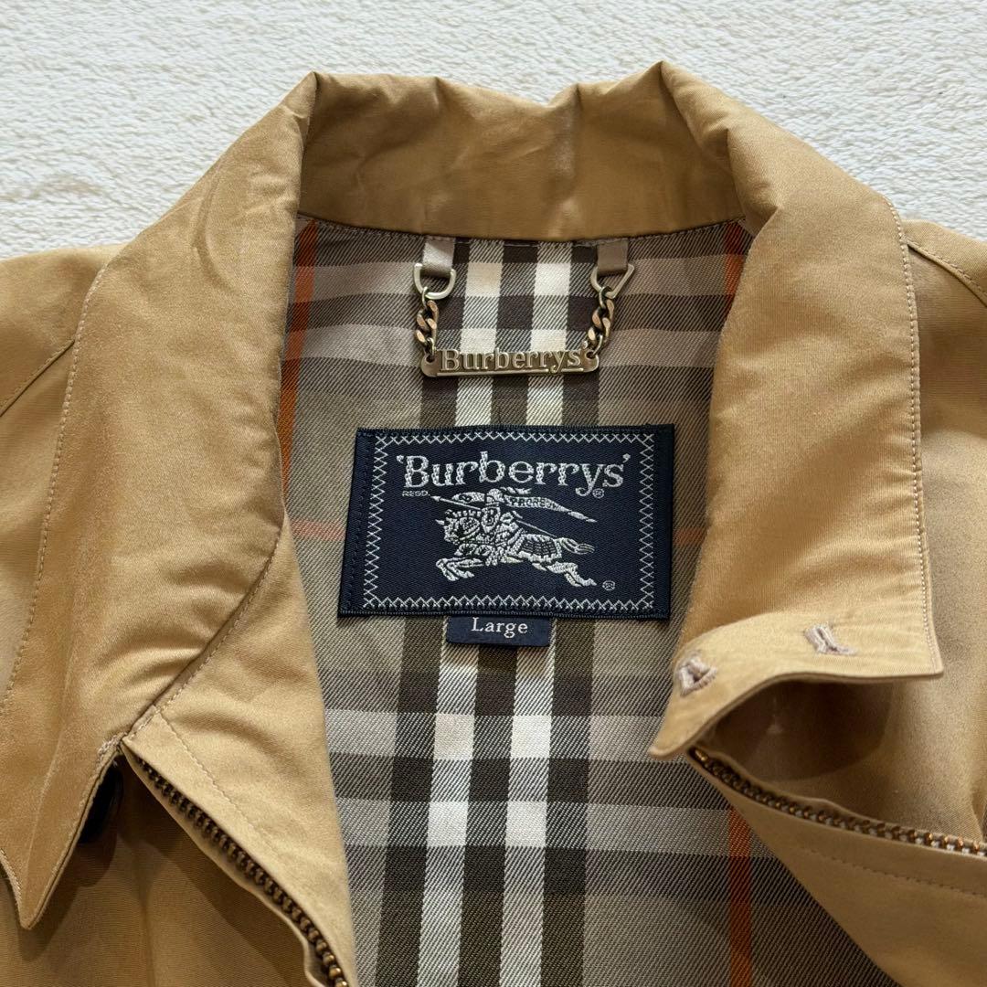 バーバリーズ スイングトップ ノバチェック ホースロゴ刺繍 ベージュ L