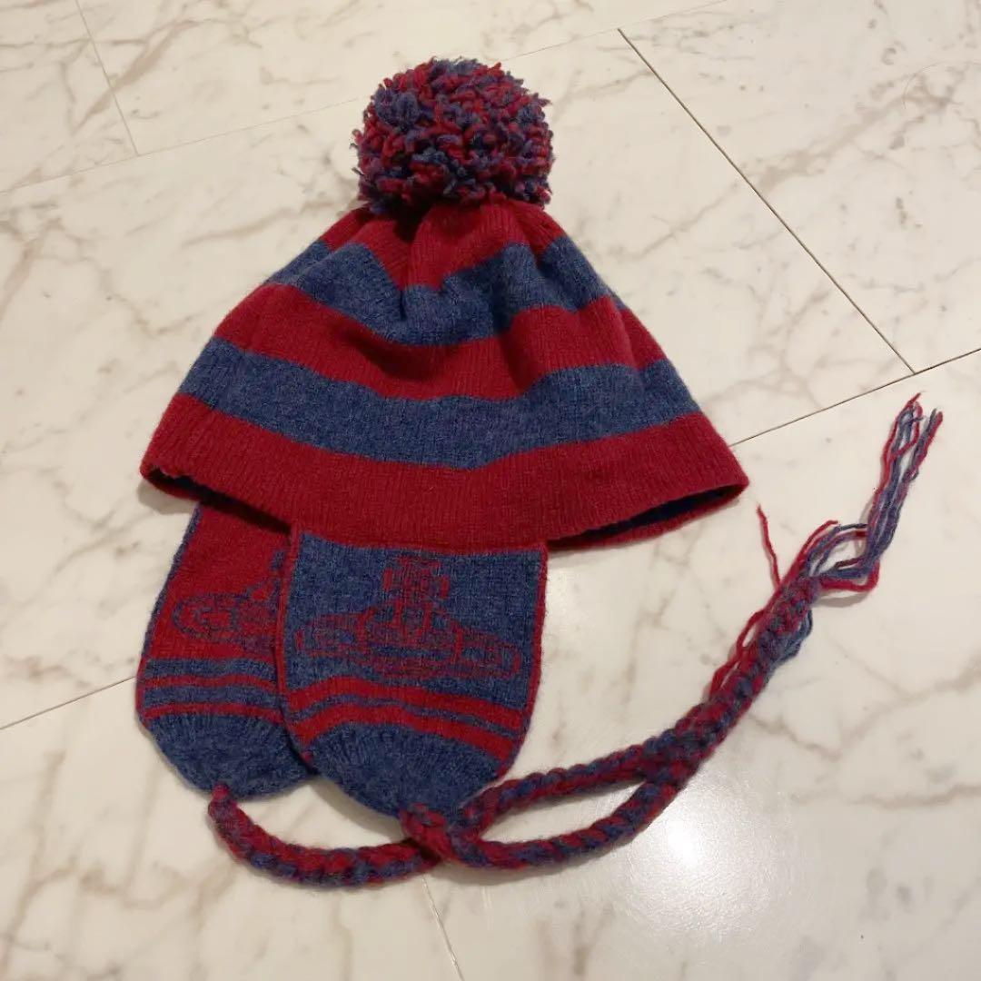 ヴィヴィアンウエストウッド ニット帽 耳当て NANA シン - メルカリ