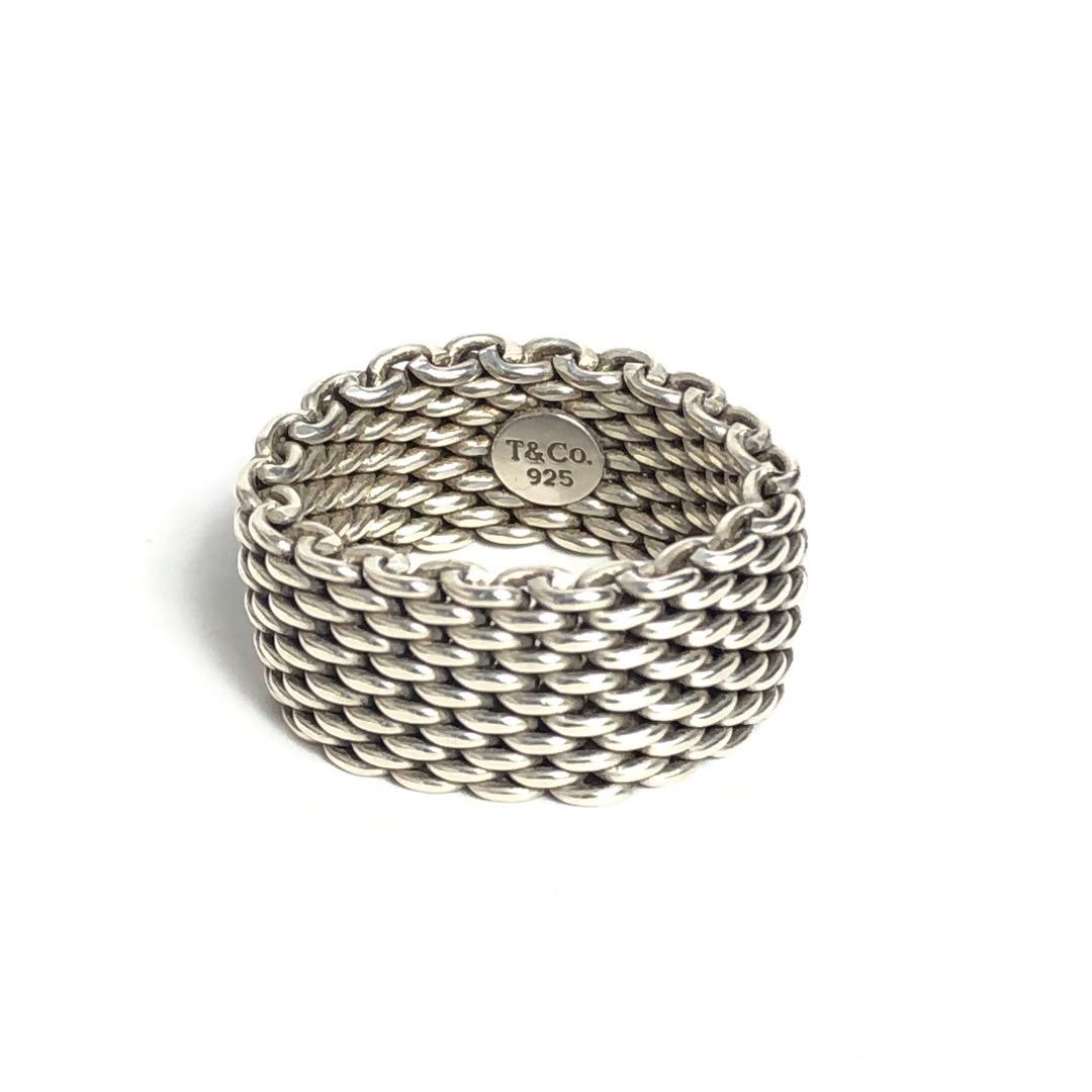 Tiffany ティファニー サマセット シルバー925 指輪 リング メッシュ TIFFANY&Co.（ティファニー） シルバー サマセット メッシュ リング