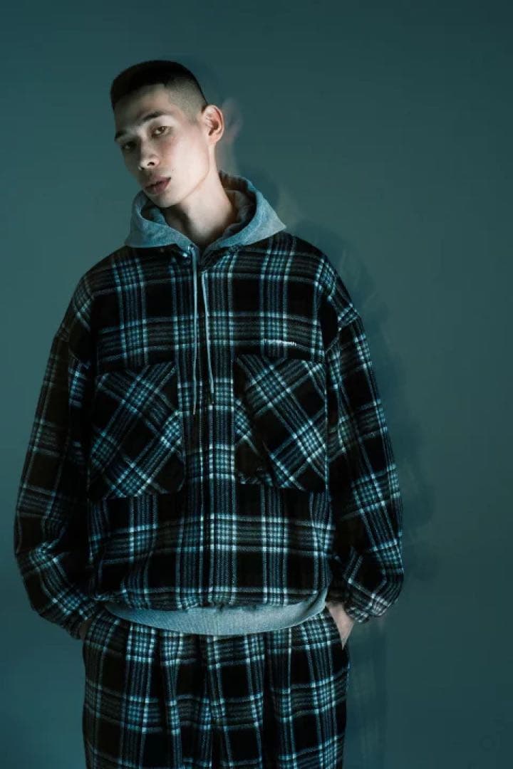 試着のみ】TIGHTBOOTH PLAID FLANNEL SWING TOP