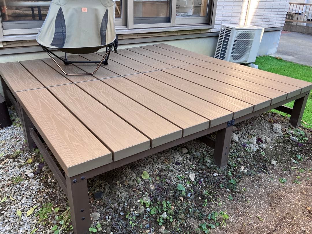 カインズ　ウッドデッキ　人工木アルミデッキ 180cm×90cm カインズ 人工木アルミデッキ 180cm×90cm | ウッドデッキ・ジョイント