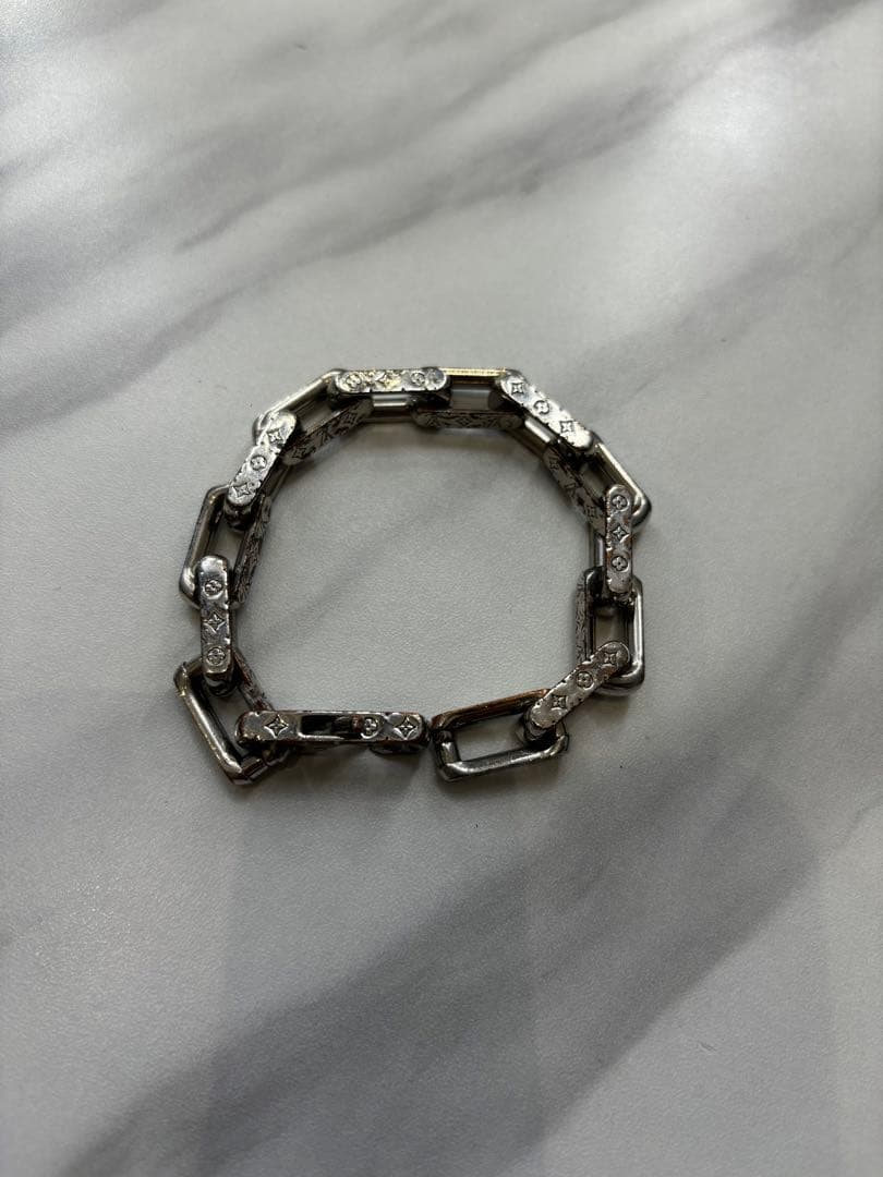 VUITTONリンクチェーンブレスレット LV】チェーンブレスレット モノグラム◇CHAIN BRACELET (Louis Vuitton