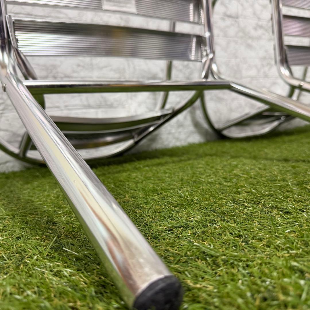 非売品 CocaCola コカコーラ アルミチェア 2脚セット シングル 肘掛け