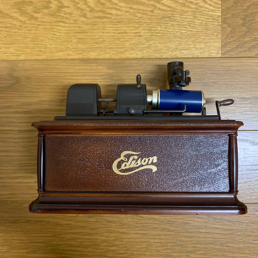 Technics ミニチュア蓄音機 エジソン社オペラ型モデル オルゴール小物