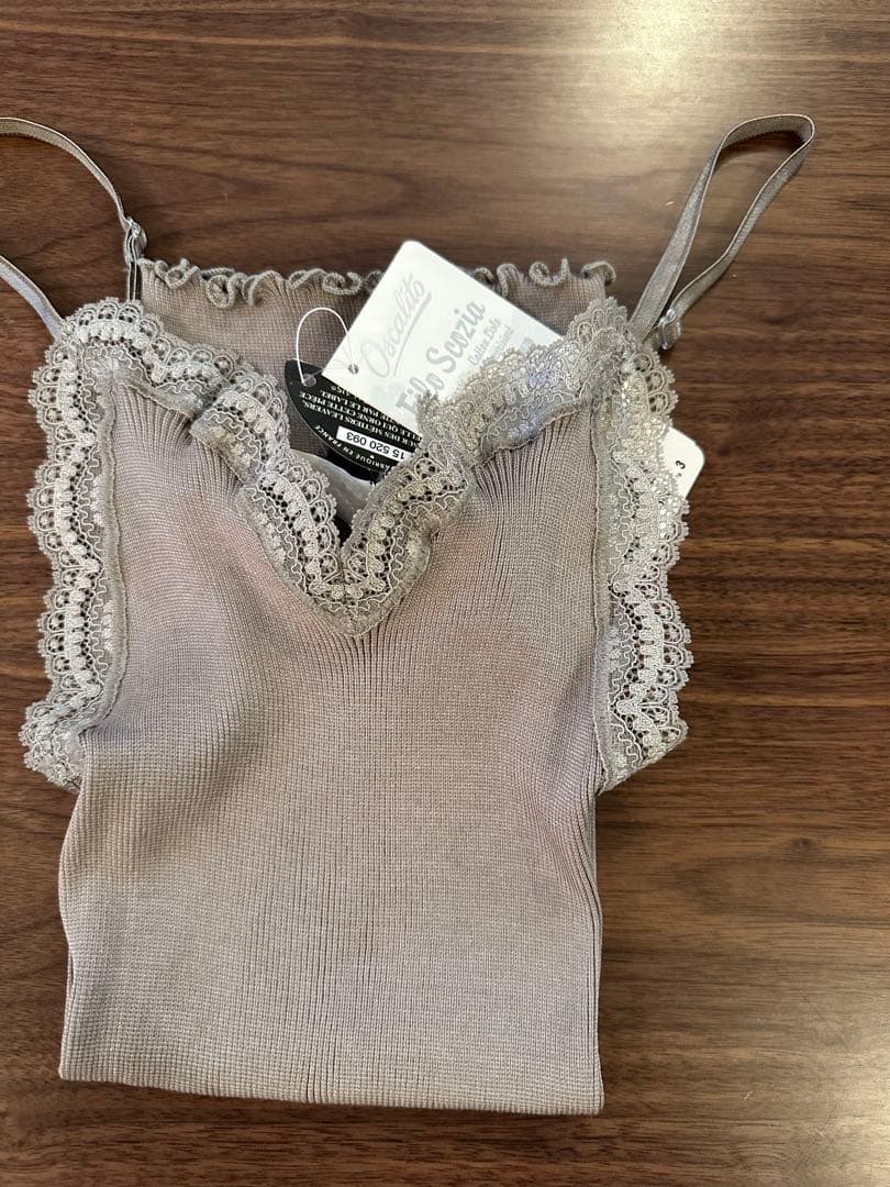 OSCALITO イタリアン製　天然コットンキャミソール　新品　おまとめ Oscalito】【オスカリート】 3408 シルクXウール キャミソール Moka