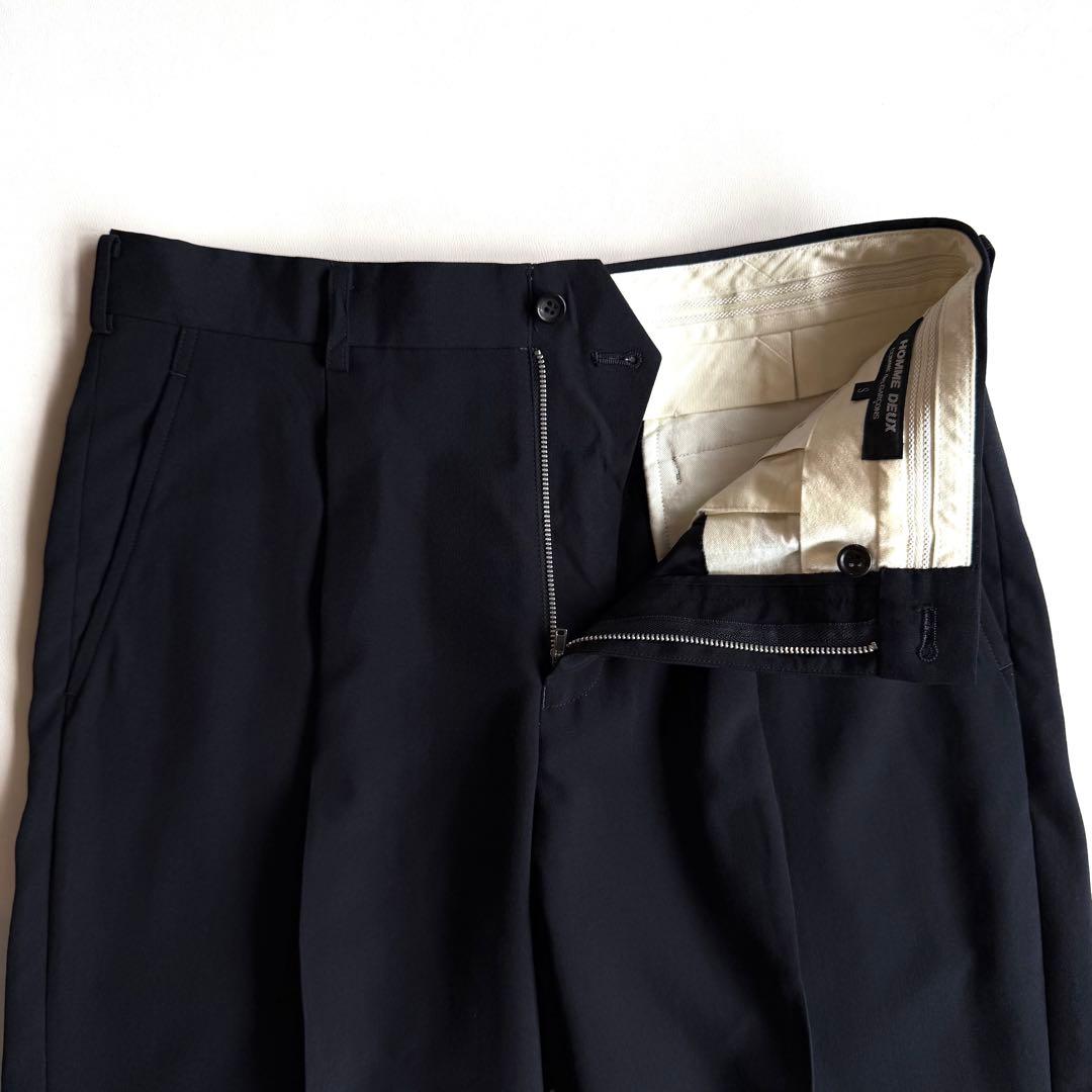 《美品》 コムデギャルソン オムドゥ スラックス パンツ ダークネイビー S