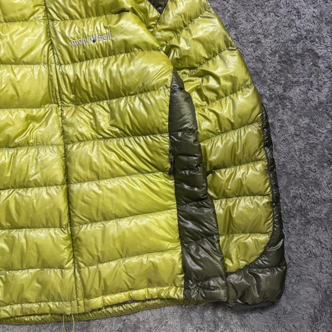 mont-bell U.L.ダウンガイドパーカー (M) グリーン ドローコ