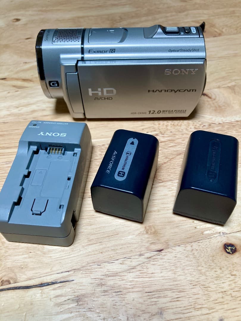 SONY HDR-CX500 ビデオカメラ（予備バッテリー付き）