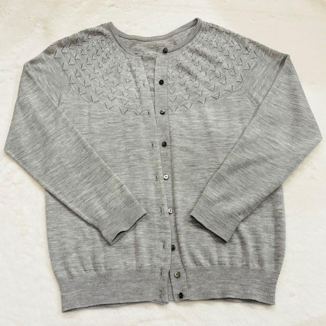 コトリワークス　薄手　求心カーディガン 求心カーディガン」(薄手) (透かし柄/ウール/レディース) 【M・L