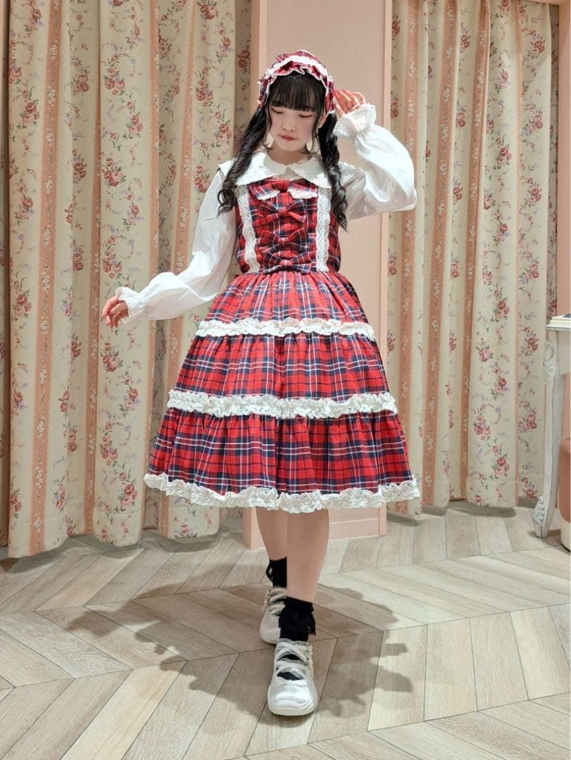 axes femme kawaii タータンチェックジャンスカ - メルカリ