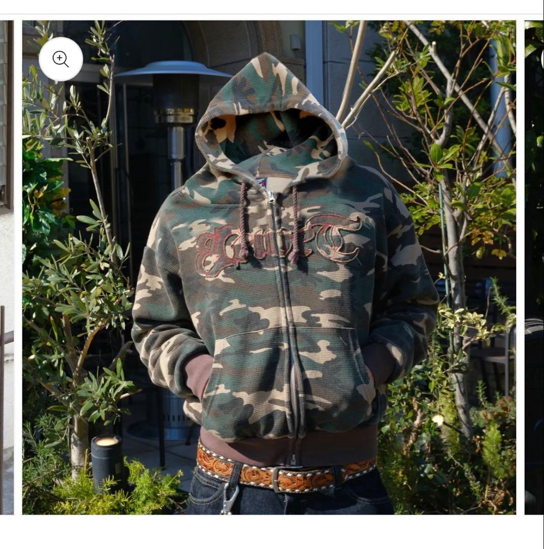 完売品】BELVET 迷彩ジップパーカー カモ柄 円堂守 - メルカリ