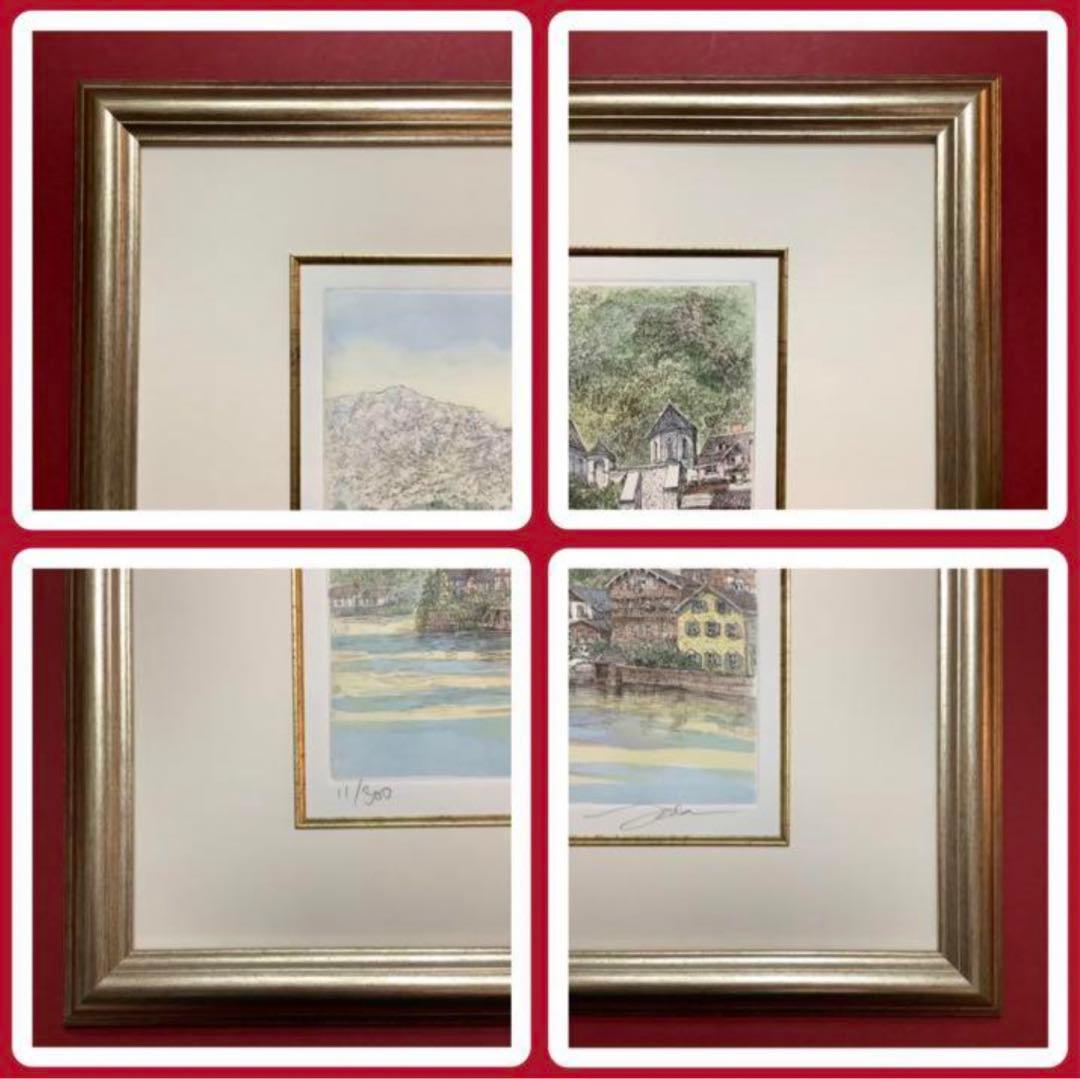 絵画・額縁・版画・織田 義郎・新品未使用・ハルシュタットⅢ・美術品