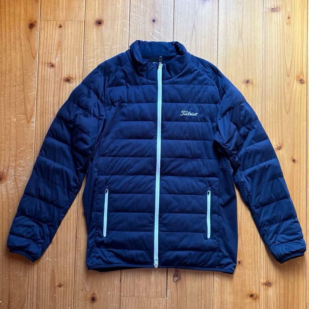【人気】タイトリスト メンズ ストレッチフルジップ中綿ジャケット LL ネイビー Titleist（タイトリスト） 【超美品】タイトリスト 中綿ジャケット