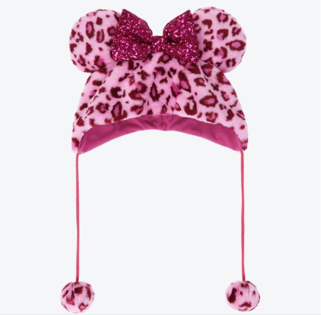 ディズニー ヒョウ柄 ファンキャップ ミニー レオパード ピンク - メルカリ