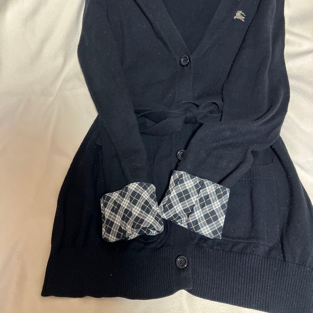 Burberry ブラックカーディガン （リボン）にできるカーディガンサイズ