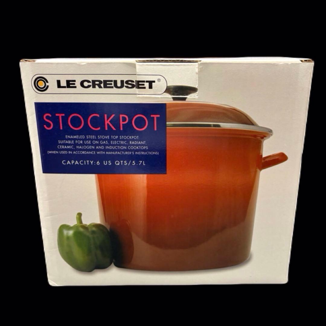 【未使用！】LE CREUSET STOCKPOT オレンジ 　-544