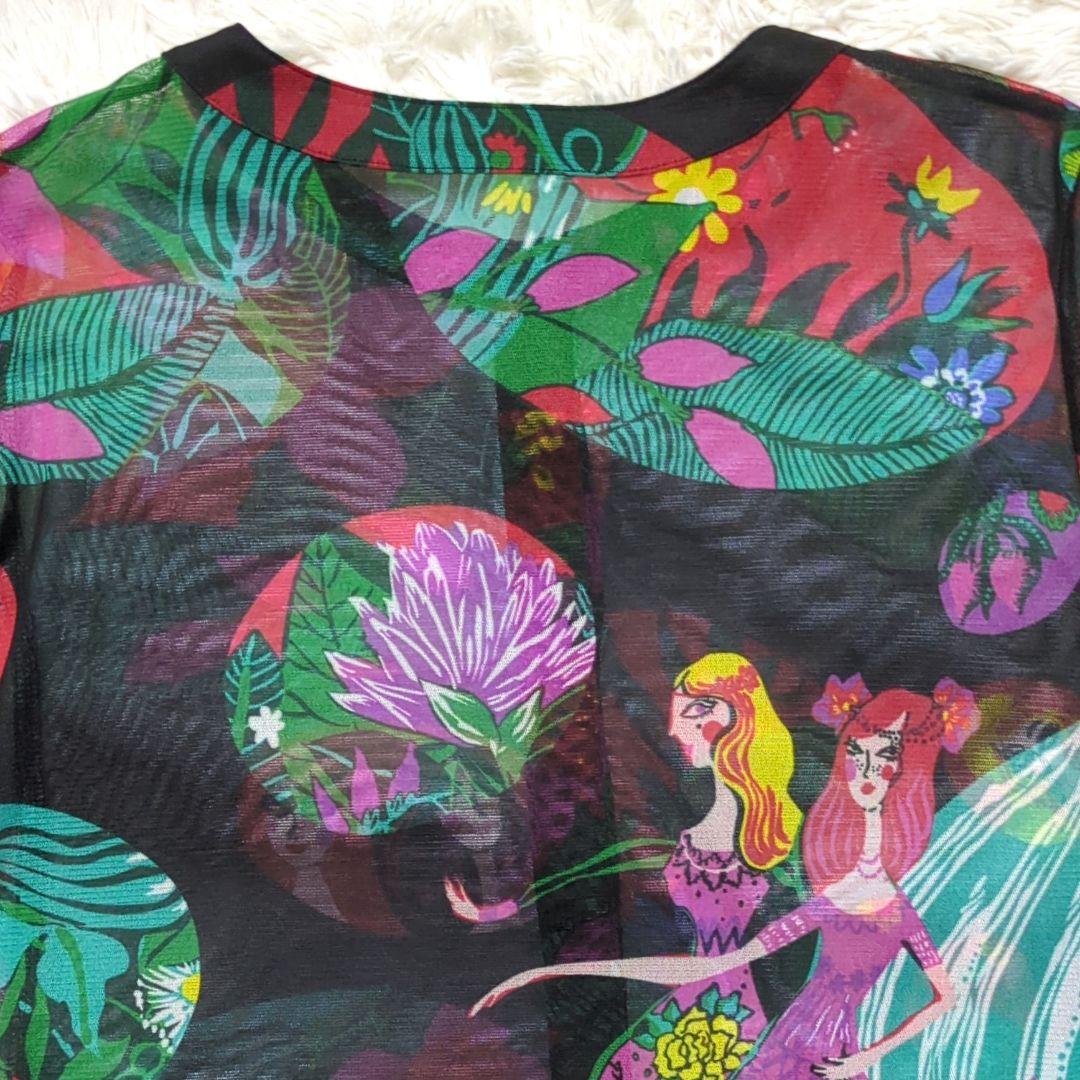 TOKUKO 1er VOL 前開き チュニック 羽織物 民族衣装 女性 お花 - メルカリ