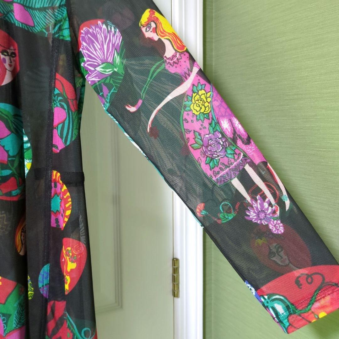 TOKUKO 1er VOL 前開き チュニック 羽織物 民族衣装 女性 お花 - メルカリ