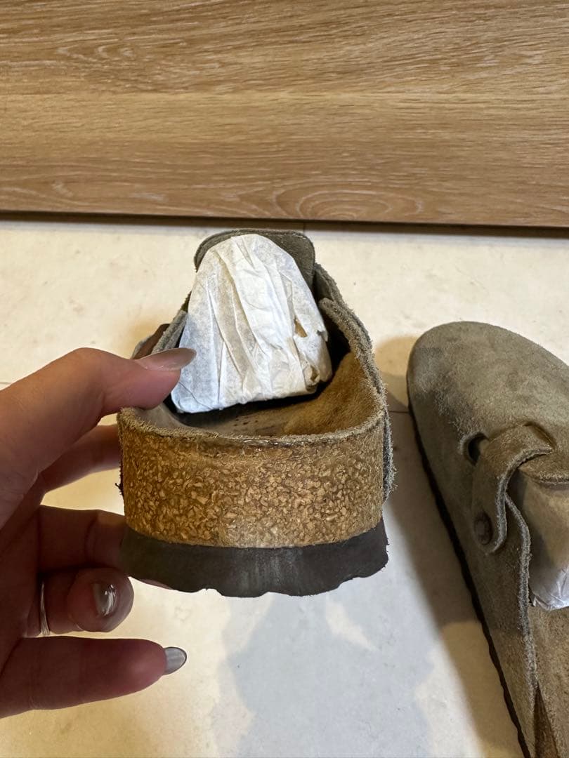 BIRKENSTOCK BOSTONトープ38 24.5cm 美品　 希少ナロー