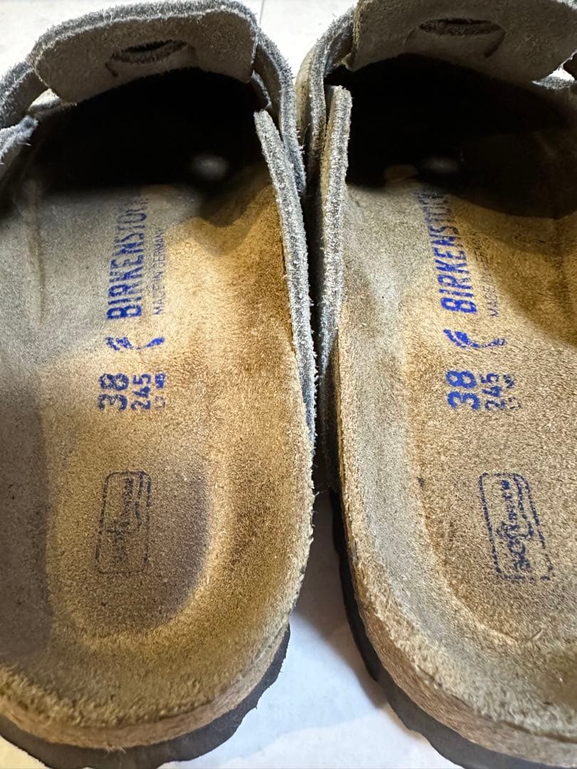 BIRKENSTOCK BOSTONトープ38 24.5cm 美品　 希少ナロー